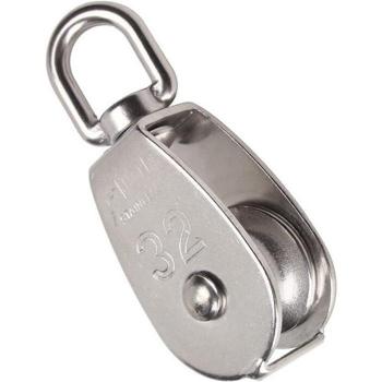 Bloc de poulie 4 pièces M32 – Crochets inox 304 pour câble