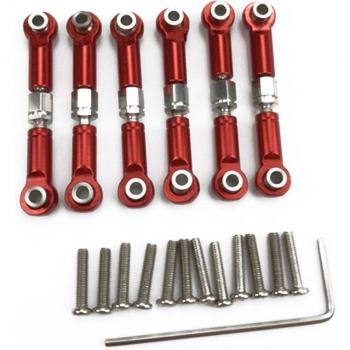 Tiges de traction en métal pour servo avant/arrière Wltoys A949 A959 A969 A979 K929 - 6 pièces
