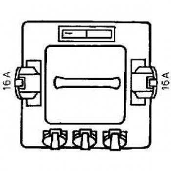 Elektra 16/32 CEE‑Verteiler – 5‑Pol, 16 A, FI25/30 mA