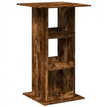 VidaXL Bar Table with Storage Smoked Oak 60x60x102 cm Engineered Wood