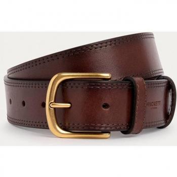 Cinturón de piel H Rev Stamped marrón Hackett