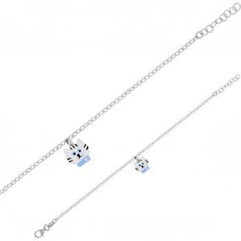 Bracelet Gatto Blu 10mm – Q6013