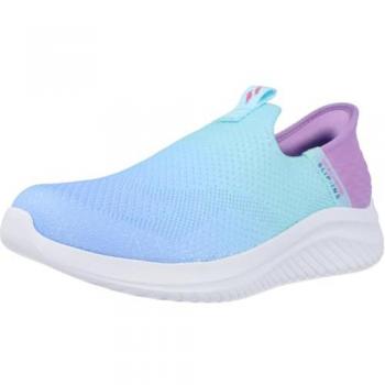 Skechers Kids Ultra Flex 3.0 Slip‑On – Hellblau & Lavendel