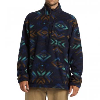 Billabong Boundary Mock Neck Fleece Pullover navy
