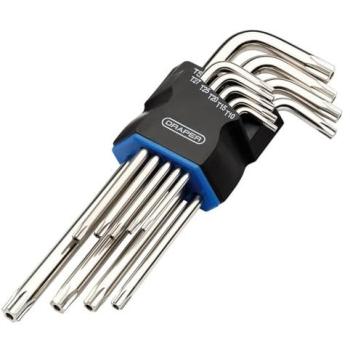 Draper 12811 Tx-Star Long Arm 9-Piece Security Key Kit