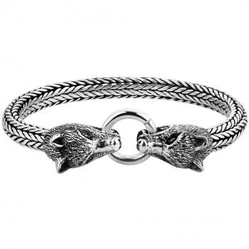 Kuzzoi Armband Wolfskopf
