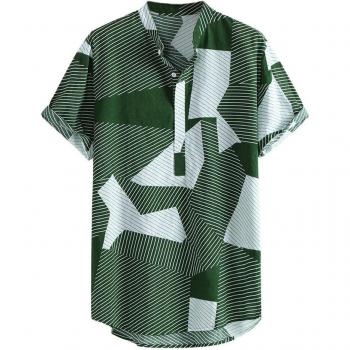 Tropical Print Short Sleeve Shirt