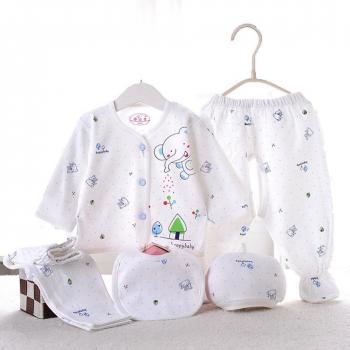 Bebé recién nacido primavera y verano ropa Set de algodón 5pcs