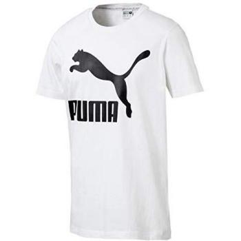 Puma Classic Logo Short Sleeve T-Shirt White M