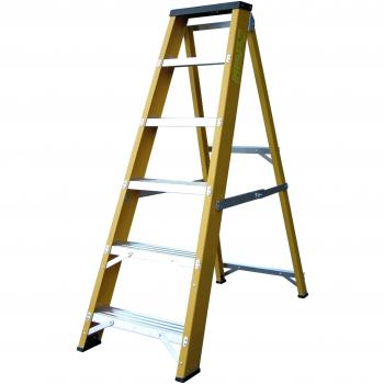 Glasstide 6‑Step Swingback Ladder – UK Made