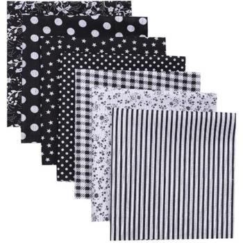 Kit de Tissus Quilting 7 pièces – Coton et Poupée