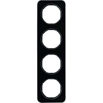 Quadruple Black Glass Frame R.1