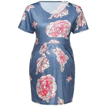 Blumenmuster Stillkleid für Mütter
