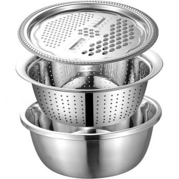 3Pcs Kitchen Tool Washing Bowl Set