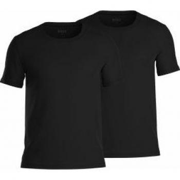 BOSS Orange Men's 2 Pack Comfort Loungewear T-Shirts - Black - Size: 38/Regular