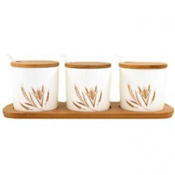 Houmaid Porcelain Spice Storage Bottles