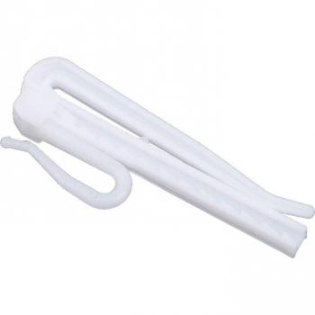 Adjustable 50PCS Curtain Hooks 7cm White Plastic