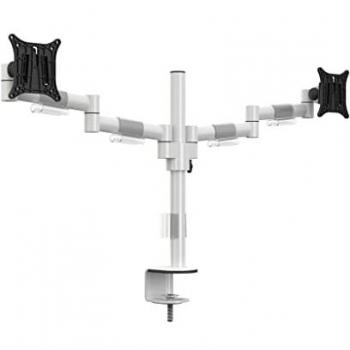 OfficeLine FlexDesk Dual Arm – White