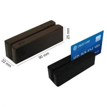 Nilox Lector B.M. 3 Pistas – Conexión USB, Modelo MSR‑123
