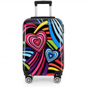 Printed Black Infinity Dual 4-Wheel Hard Case