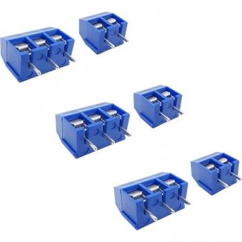 KF301 3 Pines con Bloque de Terminales de 5,0 mm – Conector PCB para Montaje en Tornillo