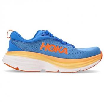 HOKA Men's Bondi 8 Running Shoes - Coastal Sky/Vibrant Orange