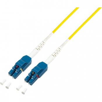 Logilink Professional - Patch-Kabel - LC/UPC Einzelmodus (M) Uniboot zu LC/UPC Einzelmodus (M) Uniboot - 1 m - 3 mm - Glasfaser - Duplex - 9/125 Mikrometer - G.657.A2/OS2 - halogenfrei - Gelb (FP0UB01)