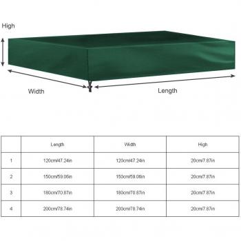 Green Sandbox Cover for Outdoor Use