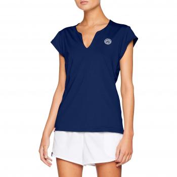 BIDI BADU Bella Tech V de té con Cuello – Darkblue/White