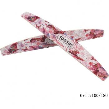 Butterfly Design Wooden Nail Files - 10 Pack, Gel Polishing Buffers