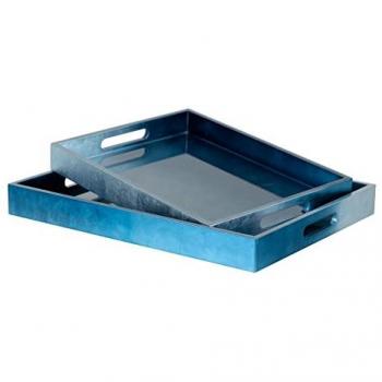 ADDA HOME Set 2 Bandejas Lacada 45x35x5/38x29x5 Cm