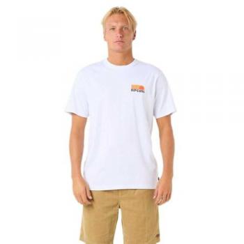 T-shirt Surf Revival Stacked blanc de Rip Curl