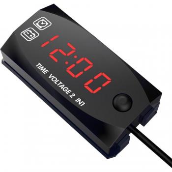 Moniteur de Batterie IP67 avec Horloge et Voltmètre