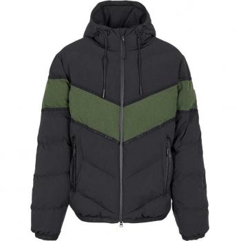 Giacca EA7 Emporio Armani Train Athletic Colour Block Eco-Down Nero Verde Cachi XL