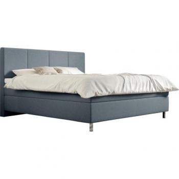 Schlaraffia Boxspringbett Saga in aqua mit Metallfuß