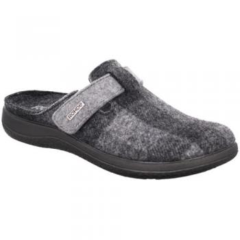 Rohde BARI Pantoffel, Hausschuh, Schlappen, Clog mit Klettriegel