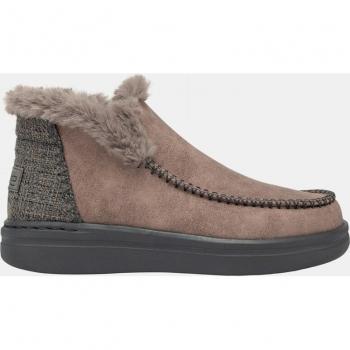 Botines Mujer Hey Dude Denny Grip Marrón Reciclado
