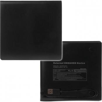 Mobile 12.7 mm USB‑3.0 SATA DVD/CD-ROM Case for Laptop (No Internal Drive)