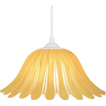 Tosel Nicole Suspensión con Cúpula de Vidrio Amarillo D29xH70