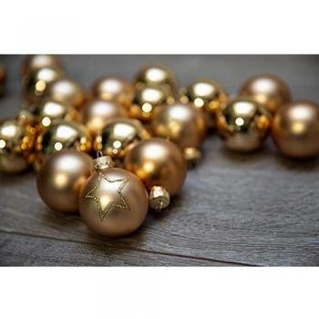 KREBS & SOHN Heitmann Decorations 20er Set of Glass Christmas Tree Baubles - Christmas Tree Decorations for Hanging - Christmas Balls 5,7 cm - Gold Stars
