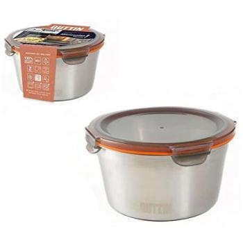 QUTTIN Metall-Kreis-Lunchbox – 1 L, hermetisch verschließbar