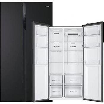 HAIER SBS 90 Serie 3 HSR3918ENPB frigorifero side-by-side Libera installazione 528 L E Nero
