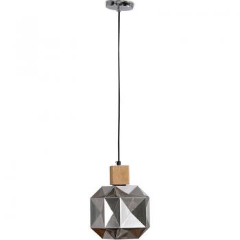Lámpara de Techo Moderna en Madera y Cristal - Diseño Único