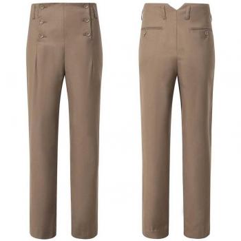 Pantalón Formal Vintage Hombre Corte Elegante
