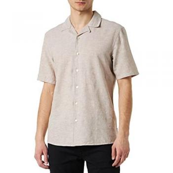 Slim Fit Leinenhemd 1/2-Arm 'CAIDEN'
