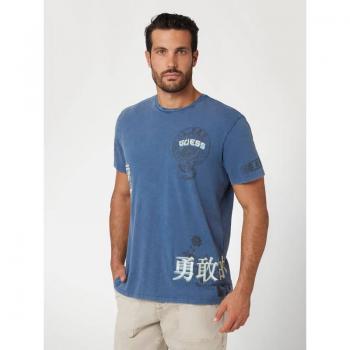 T-Shirt Stampa Anteriore e Posteriore Guess