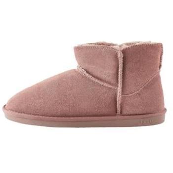 Mink‑Inspired Pink Faux Fur Slip‑On Boots