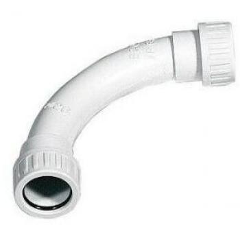 Raccordo curvo a 90° tubo-tubo diametro 25mm IP65