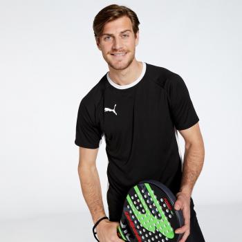 Puma Maglia Padel Tennis Jersey UOMO Nero team LIGA poliestere