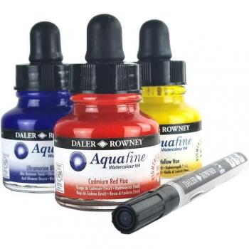 Daler-Rowney Aquafine Watercolour Ink Starter Set 3 x 29.5ml